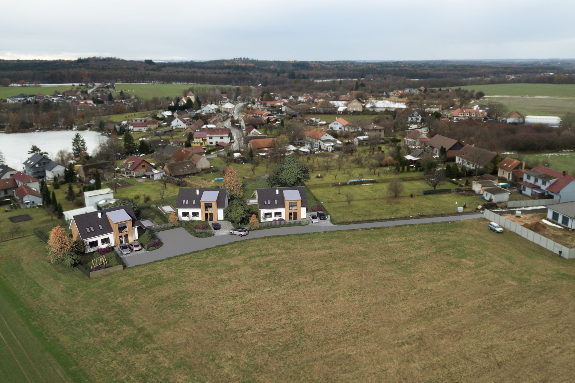 Stavební pozemky na prodej obec Bratčice u Potěh